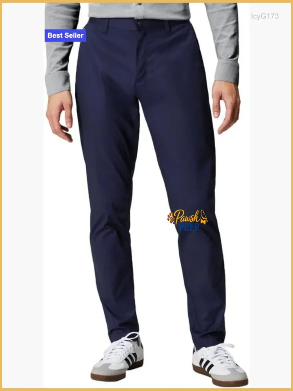 Men's Buttery Soft Chino Pants Slim Fit Mid Rise Zip Pockets